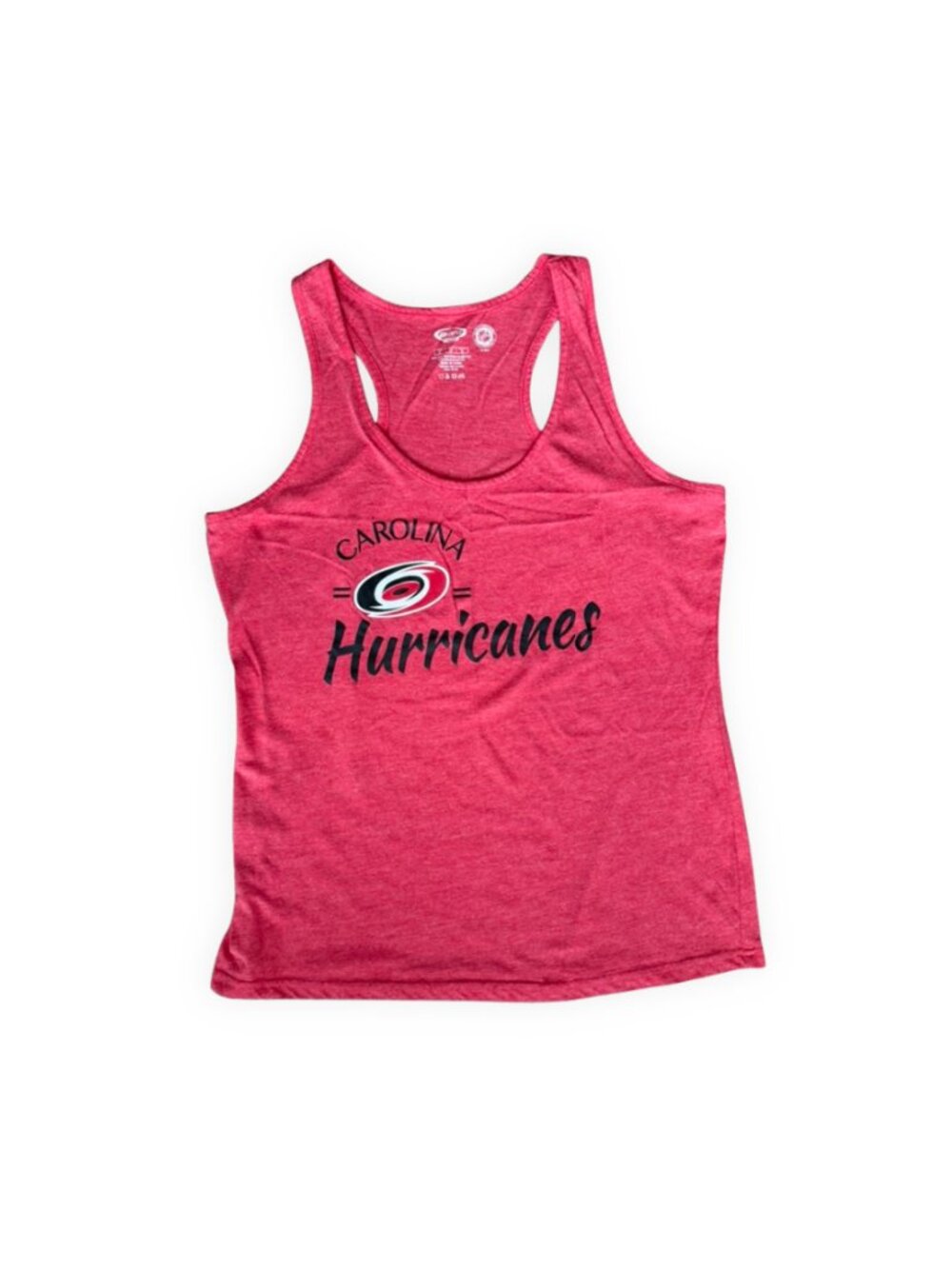 Carolina Hurricanes NHL Women's Racerback Tank Top Red Heather L